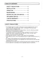 Preview for 2 page of Panasonic NR-A4U1 Operating And Installation Instruction