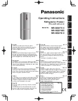 Panasonic NR-B32F E 2 Operating Instructions Manual предпросмотр