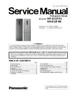 Panasonic NR-B32FW2 Service Manual preview