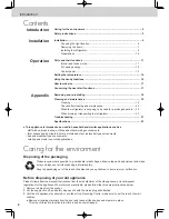 Предварительный просмотр 2 страницы Panasonic NR-B55VE1 Operating Instructions Manual