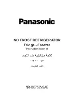 Panasonic NR-BC752VS Instruction Booklet preview