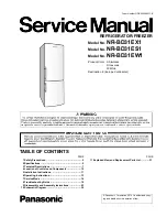 Preview for 1 page of Panasonic NR-BD31ES1 Service Manual