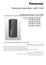 Предварительный просмотр 1 страницы Panasonic NR-BE647AS Operating Instructions Manual