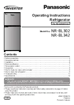 Panasonic NR-BL302 Operating Instructions Manual preview