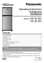 Panasonic NR-BL342 Operating Instructions Manual предпросмотр