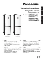 Panasonic NR-BN31AW1 Operating Instructions Manual preview