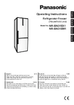 Preview for 1 page of Panasonic NR-BN31EW1 Operating Instructions Manual