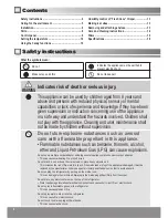 Предварительный просмотр 2 страницы Panasonic NR-BN34AX2 Operating Instructions Manual