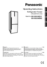 Panasonic NR-BN34EW2 Operating Instructions Manual предпросмотр