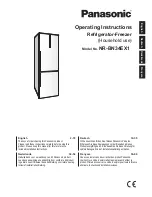 Panasonic NR-BN34EX1 Operating Instructions Manual предпросмотр