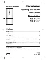 Panasonic NR-BR307 Operating Instructions Manual preview
