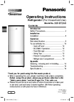 Panasonic NR-BT268 Operating Instructions Manual предпросмотр