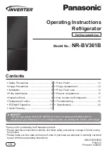 Предварительный просмотр 1 страницы Panasonic NR-BV361B Operating Instructions Manual