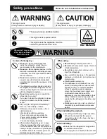 Preview for 2 page of Panasonic NR-BX418X Operating Instructions Manual