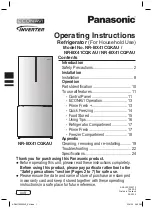 Preview for 1 page of Panasonic NR-BX41CGKAU Operating Instructions Manual