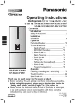 Panasonic NR-BX41CWKAU Operating Instructions Manual preview