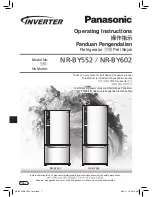Panasonic NR-BY552 Operating Instructions Manual preview