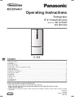 Panasonic NR-BY55BP Operating Instructions Manual preview