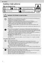 Предварительный просмотр 2 страницы Panasonic NR-C290GH-W3 Operating Instructions Manual