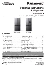 Panasonic NR-CW530J Operating Instructions Manual предпросмотр