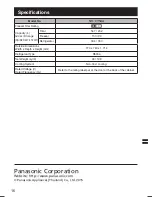 Предварительный просмотр 16 страницы Panasonic NR-CY54A Operating Instructions Manual