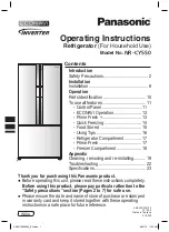 Panasonic NR-CY550 Operating Instructions Manual предпросмотр