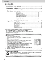 Preview for 2 page of Panasonic NR-F510GT-N3 Operating Instructions Manual