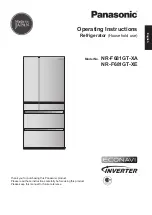 Preview for 1 page of Panasonic NR-F681GT-XA Operating Instructions Manual