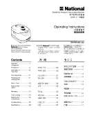 Preview for 1 page of Panasonic NSRPRA18N Operating Manual