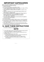 Предварительный просмотр 2 страницы Panasonic NSRW06NA Operating Manual