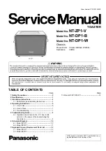 Preview for 1 page of Panasonic NT-DP1 Service Manual