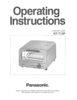 Panasonic NTT13P - TOASTER OVEN-LOW P Operating Instructions Manual preview