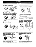 Preview for 5 page of Panasonic NTT13P - TOASTER OVEN-LOW P Operating Instructions Manual