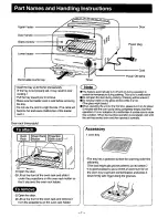 Preview for 8 page of Panasonic NTT13P - TOASTER OVEN-LOW P Operating Instructions Manual