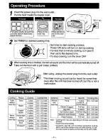 Preview for 9 page of Panasonic NTT13P - TOASTER OVEN-LOW P Operating Instructions Manual