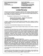 Preview for 11 page of Panasonic NTT13P - TOASTER OVEN-LOW P Operating Instructions Manual