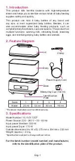 Предварительный просмотр 2 страницы Panasonic NU-MX100P Operating Instructions Manual