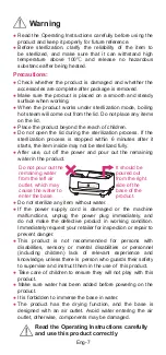 Предварительный просмотр 8 страницы Panasonic NU-MX100P Operating Instructions Manual