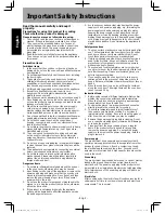 Preview for 4 page of Panasonic NU-SC100W Operating Instructions Manual