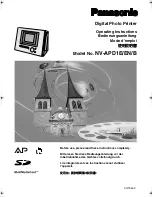 Panasonic NV-APD1E Operating Instructions Manual предпросмотр