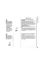 Предварительный просмотр 47 страницы Panasonic NV-DA1B Operating Instructions Manual