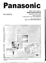 Panasonic NV-DA1EG Operating Instructions Manual предпросмотр