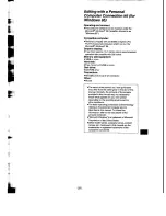 Preview for 31 page of Panasonic NV-DCF1A Operating Instructions Manual