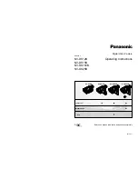 Preview for 1 page of Panasonic NV-DS12B Operating Instructions Manual