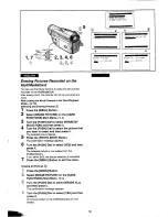 Предварительный просмотр 109 страницы Panasonic NV-DS15A Operating Instructions Manual