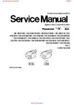 Panasonic NV-DS27B Service Manual предпросмотр