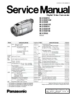 Preview for 1 page of Panasonic NV-DS30A Service Manual