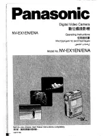 Предварительный просмотр 1 страницы Panasonic NV-EX1EN Operating Instructions Manual