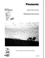 Preview for 1 page of Panasonic NV-EX21A Operating Instructions Manual