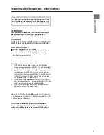 Preview for 5 page of Panasonic NV-FJ615 Series Operating Instructions Manual